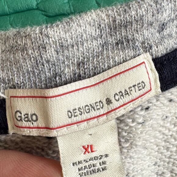 Vintage Y2K Gap Women's XL Gray Sweater Sweatshirt Dress Coastal Preppy Casual - Picture 6 of 14